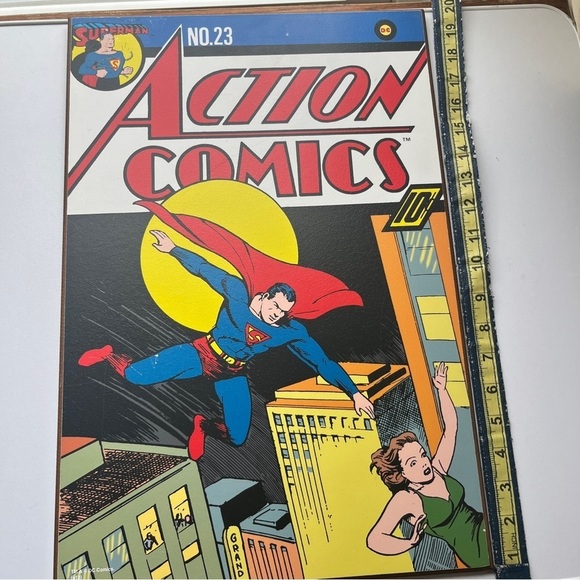 Marvel Clark Kent Superman Comics Group Wooden Hanging Art Board - Picture 3 of 8